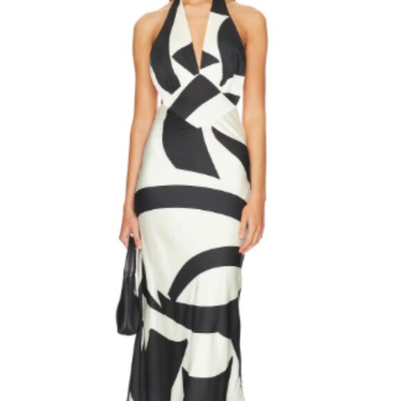 Brand New Bardot Citron Halter Midi Dress - Picture 10 of 10